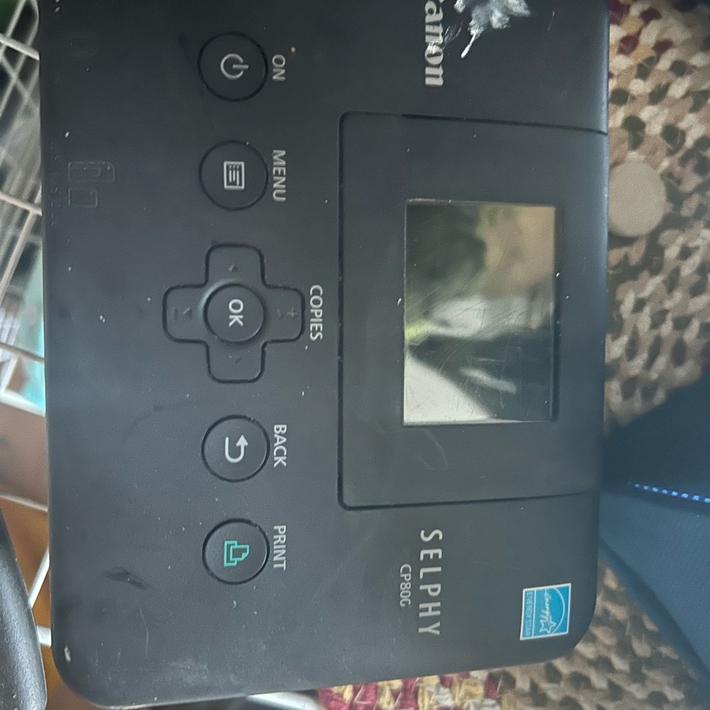 Canon Black Device with Label  selphy CP80G model